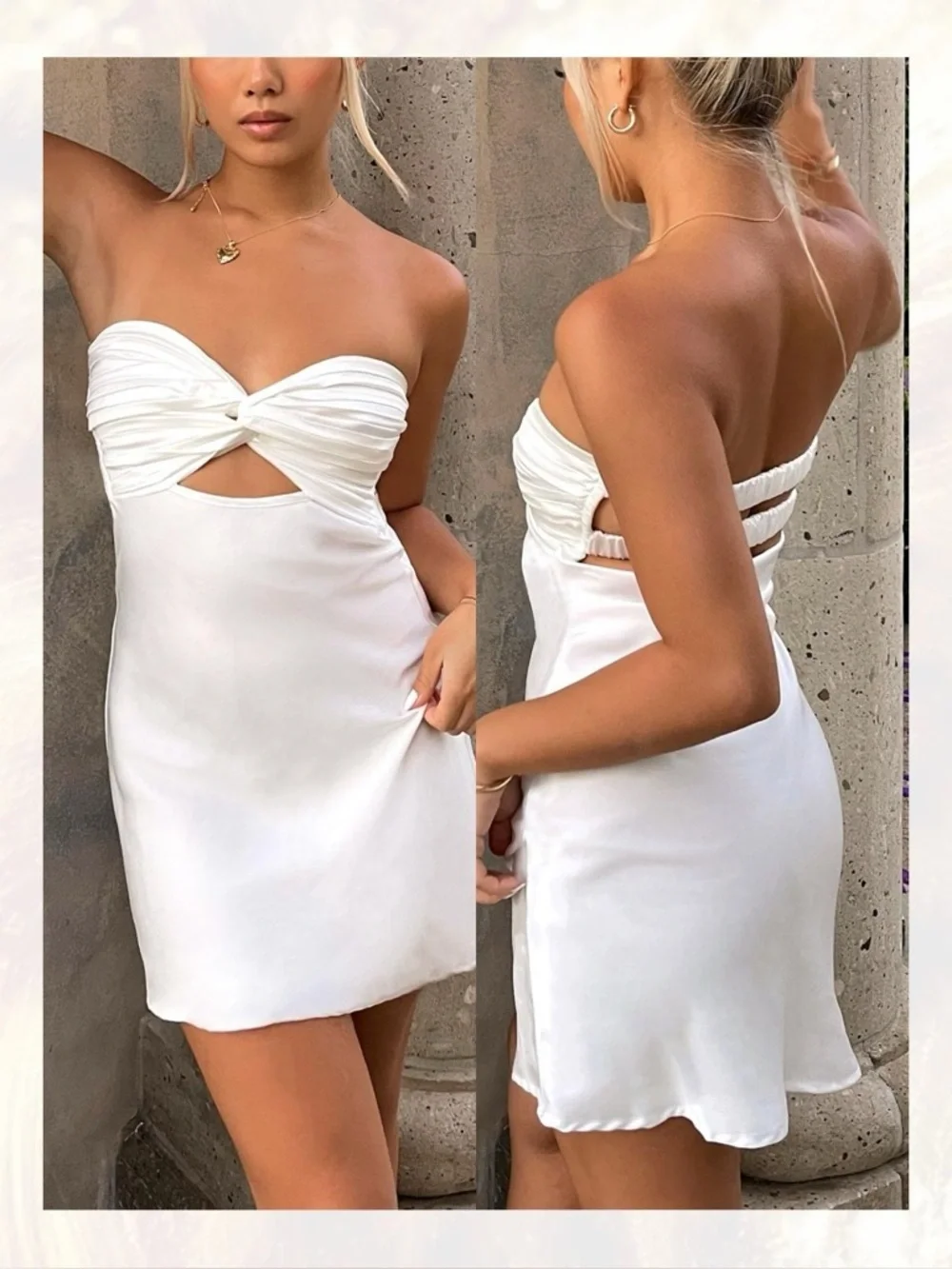 shellie mini dress white Princess Polly Women's Shellie Strapless Minidress - White